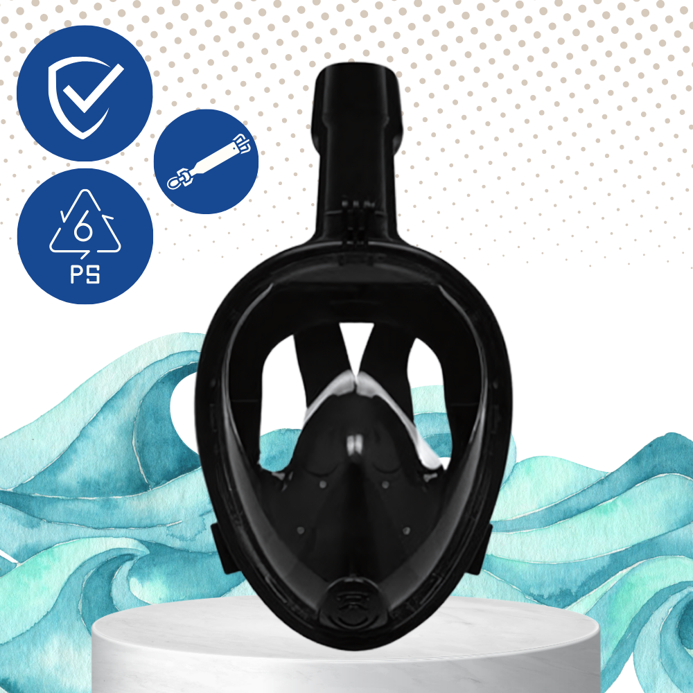 Maschera da snorkeling con vista panoramica a 180° - Ozerty