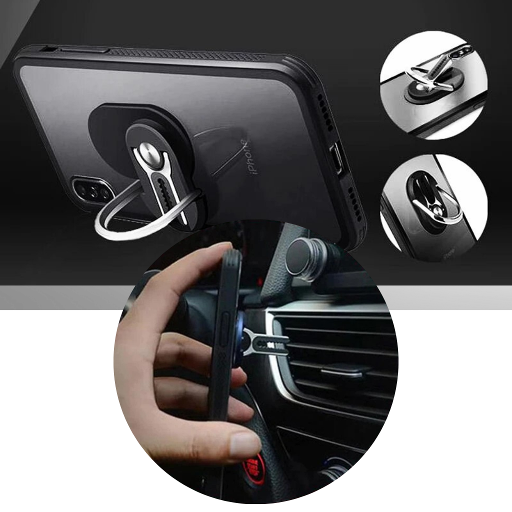 2 in 1 supporto ad anello per telefono - Ozerty, Ciondolo Porta Anelli Minimalista - Ozerty