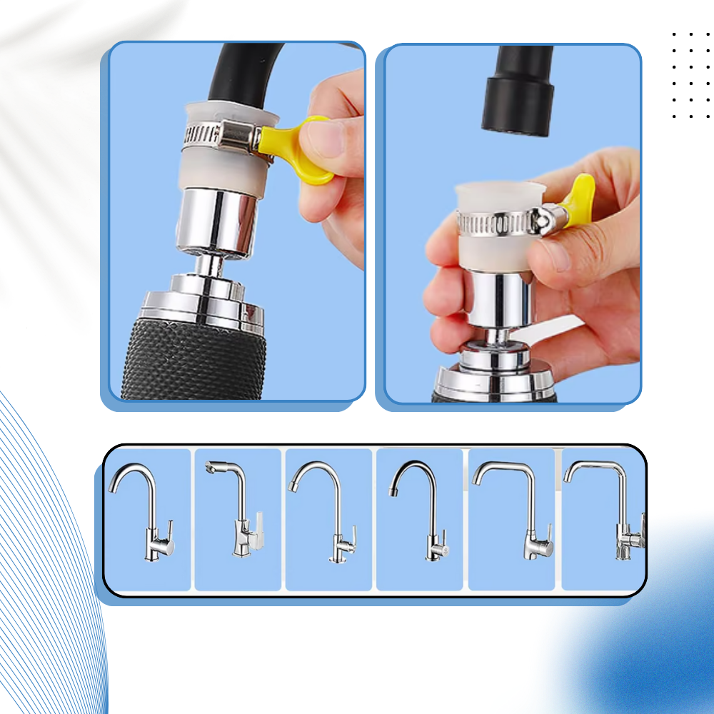 Filtro per l'Acqua del Rubinetto con Rotazione a 360° e 3 Modalità - Ozerty