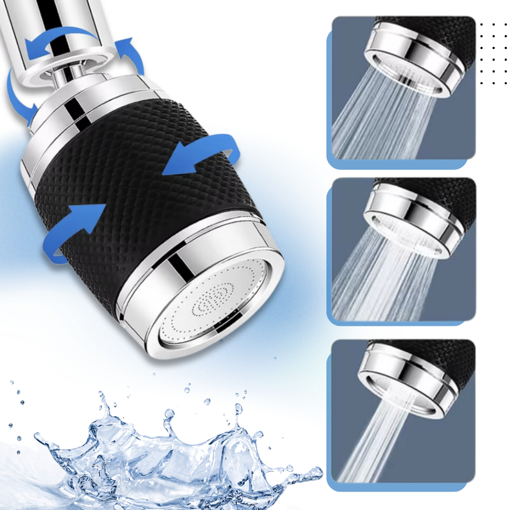 Filtro per l'Acqua del Rubinetto con Rotazione a 360° e 3 Modalità - Ozerty