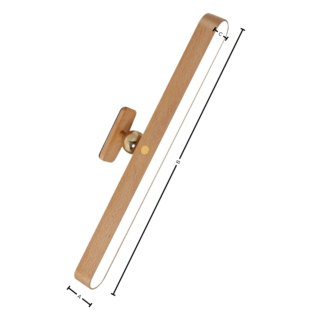 Barra Luminosa con 3 Livelli Regolabili per Mobili da Bagno - Ozerty