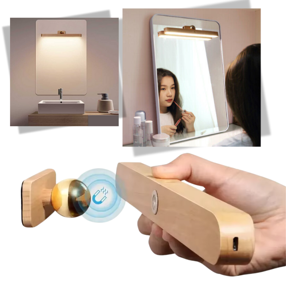 Barra Luminosa con 3 Livelli Regolabili per Mobili da Bagno - Ozerty