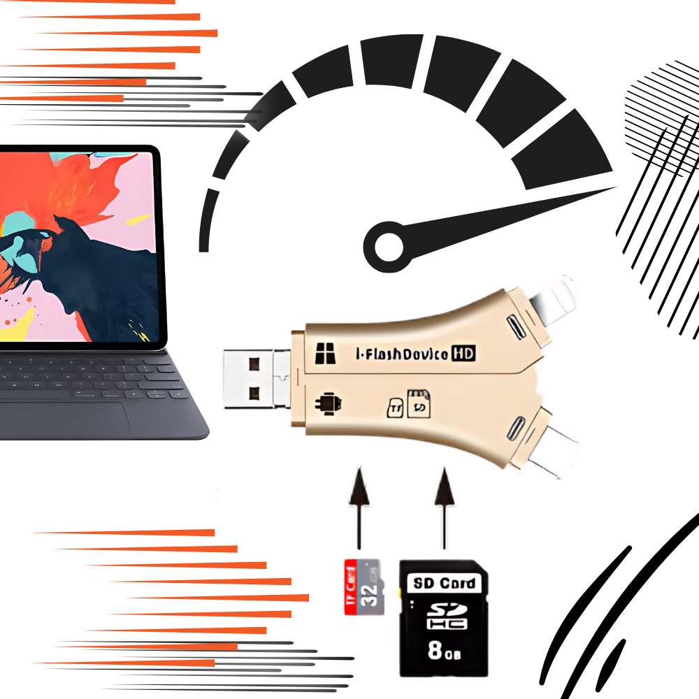 USB 4-in-1 per telefoni - Ozerty