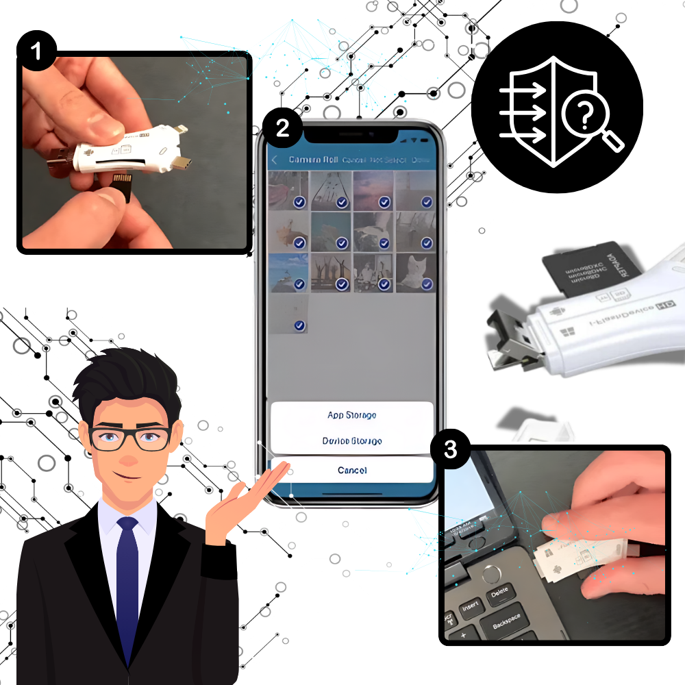 USB 4-in-1 per telefoni - Ozerty