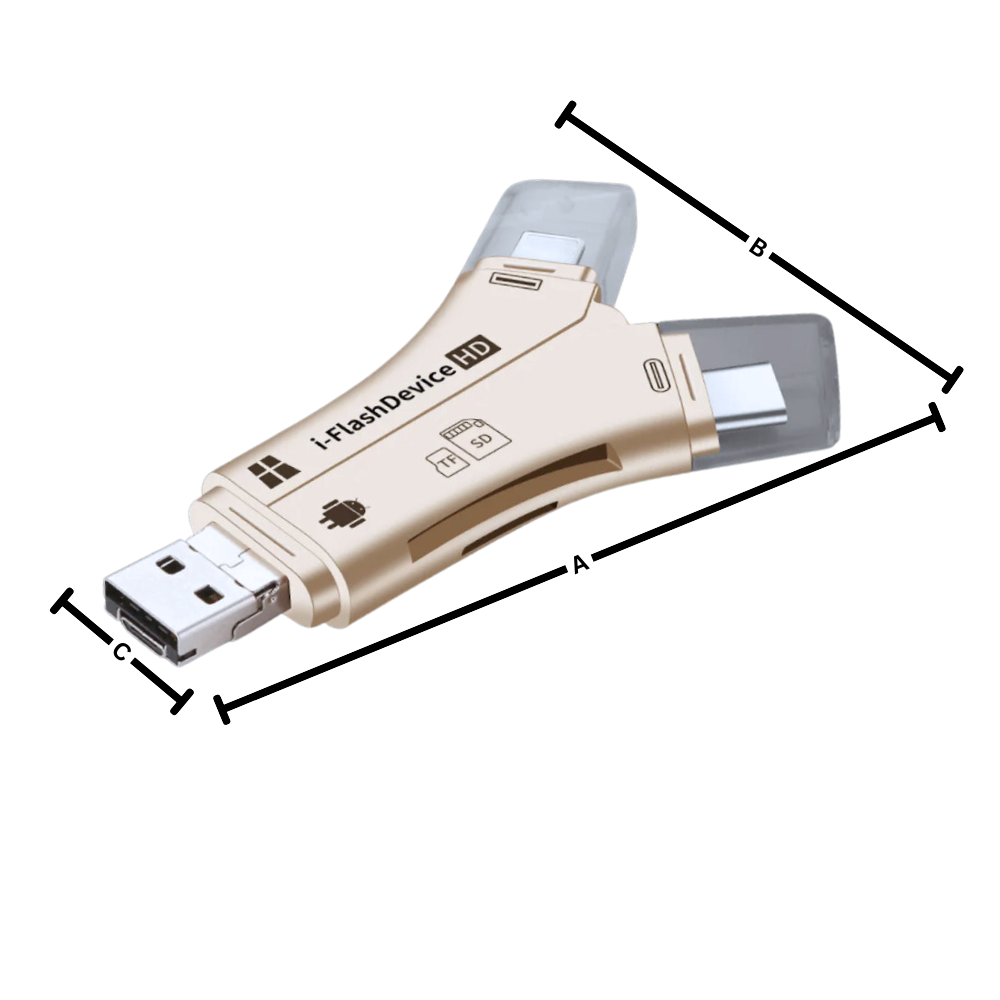 USB 4-in-1 per telefoni - Ozerty