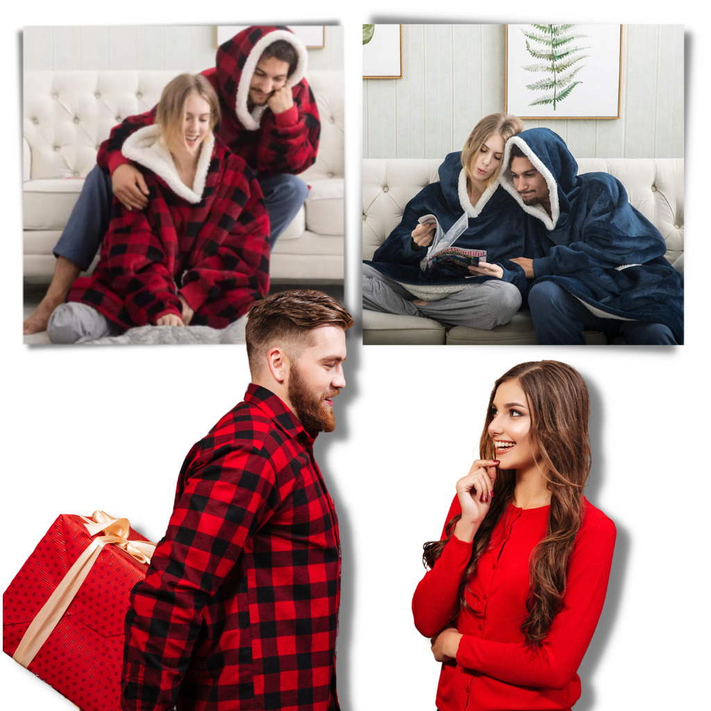 Hoodie and giant blanket