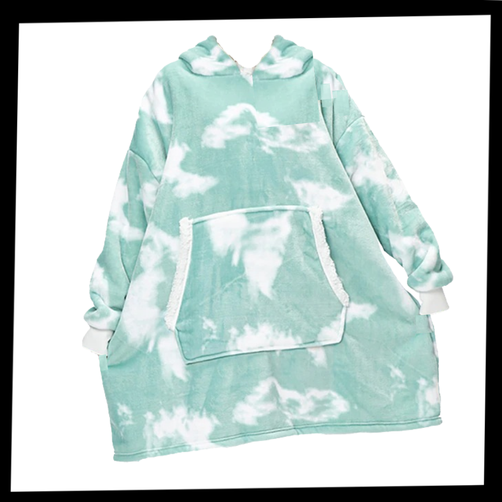 Hoodie and giant blanket