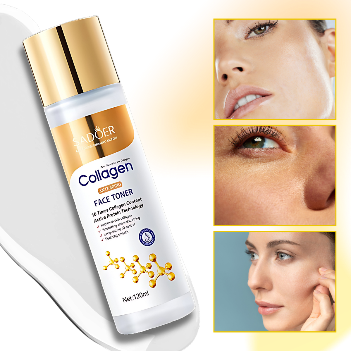 Tonico Illuminante al Collagene Anti-Aging - Ozerty