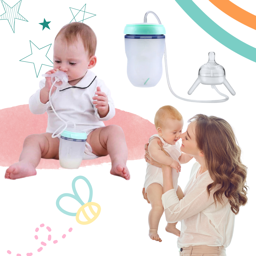 Biberon per autoalimentazione con valvola anticolica - Ozerty