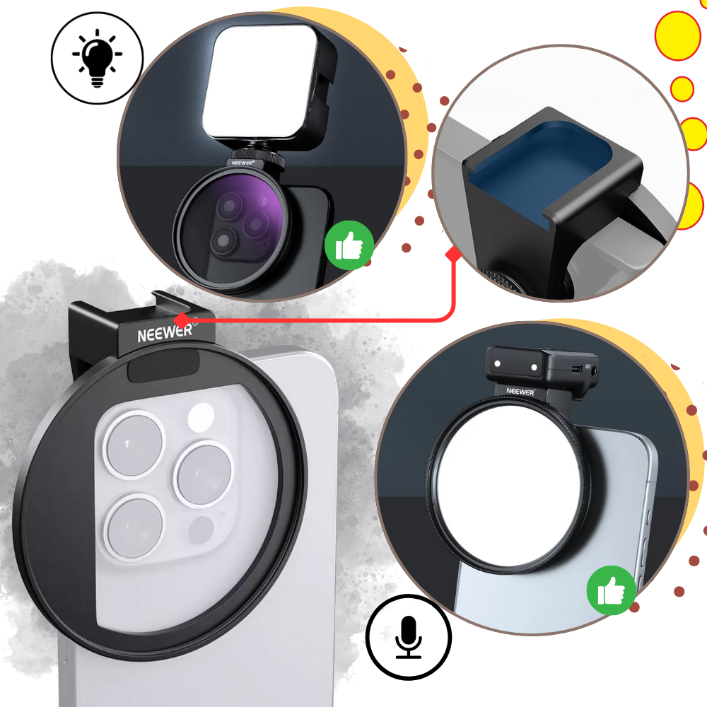 Obiettivo con Filtro per Smartphone Collegabile - Ozerty