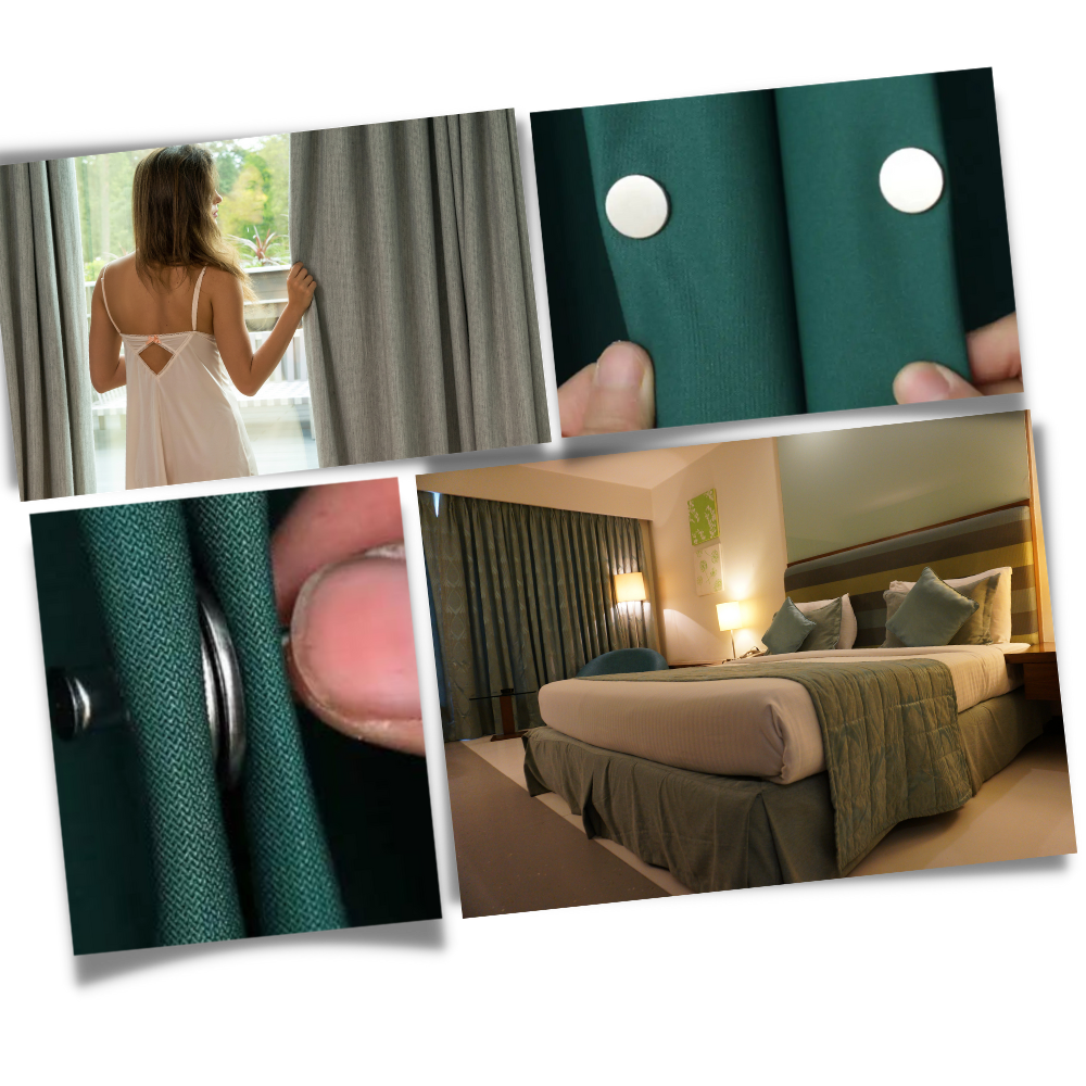 Clip per tende magnetiche anti-perdita - Ozerty