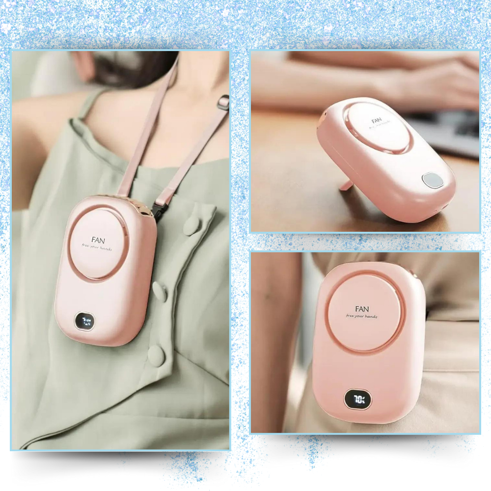 Ventilatore da Collo Portatile Regolabile Senza Pale - Ozerty