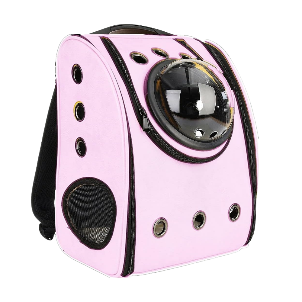 Zaino da viaggio per gatti -Rosa - Ozerty