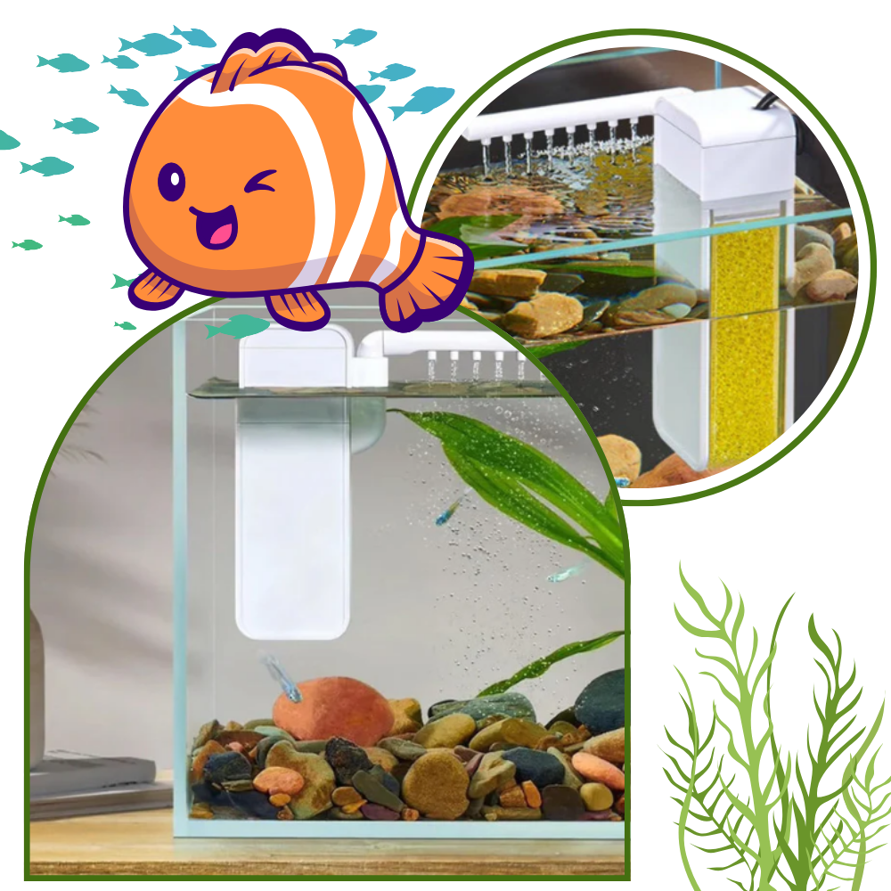 Pompa Filtro per Acquario Resistente ai Blocchi - Ozerty