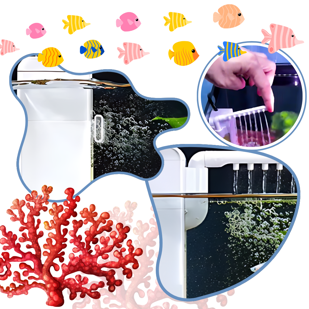 Pompa Filtro per Acquario Resistente ai Blocchi - Ozerty