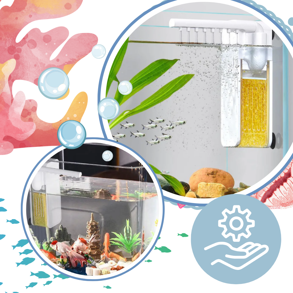 Pompa Filtro per Acquario Resistente ai Blocchi - Ozerty