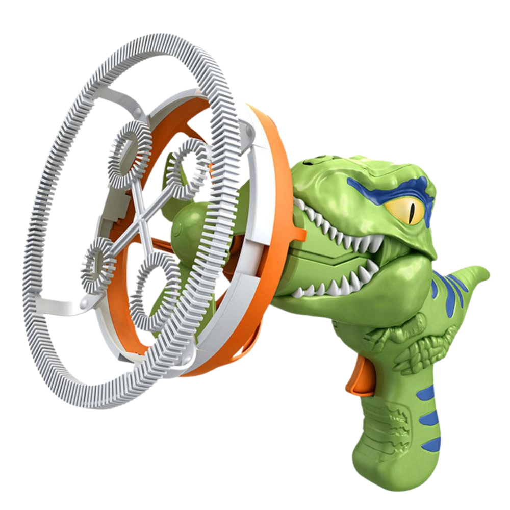 Macchina per bolle di sapone colorate a forma di dinosauro -Verde - Ozerty