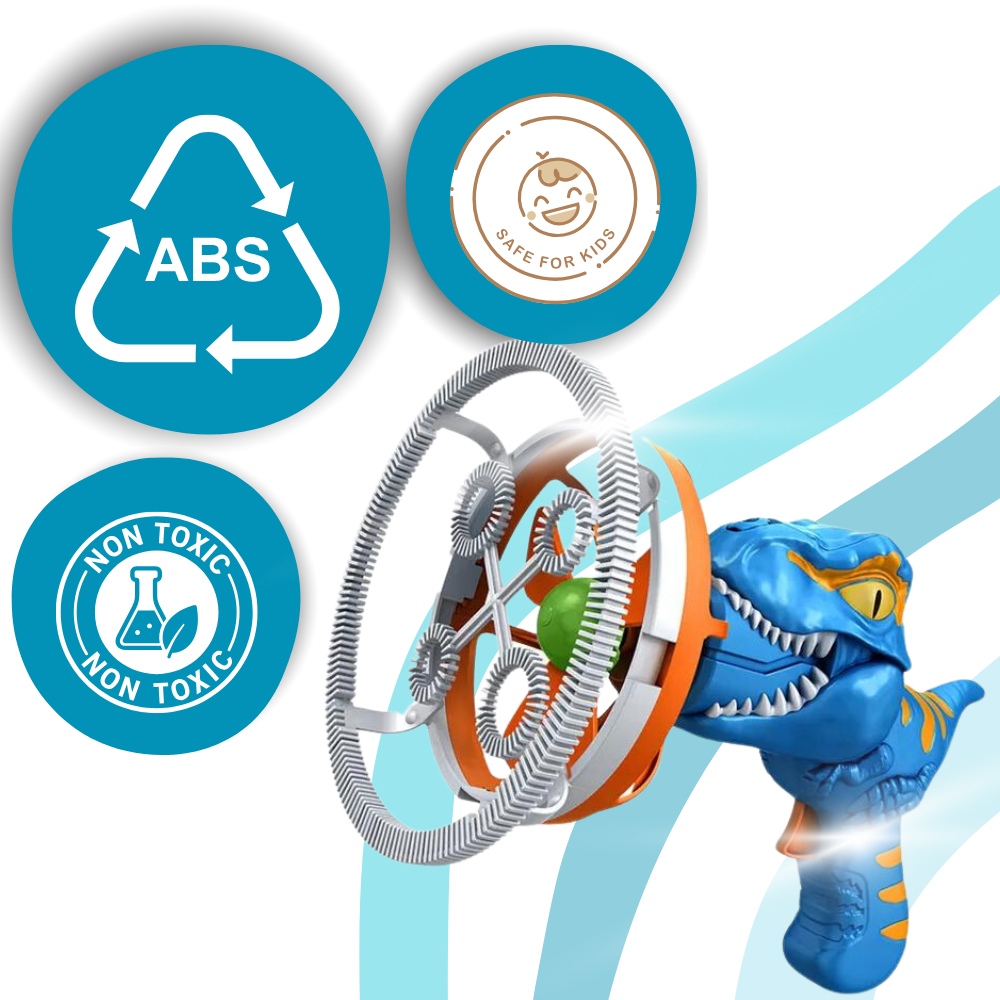 Macchina per bolle di sapone colorate a forma di dinosauro - Ozerty