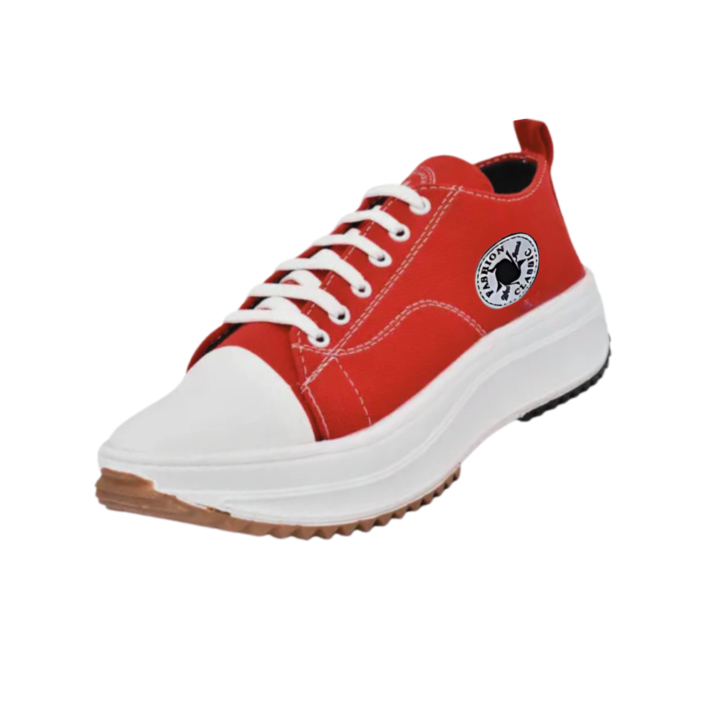 Sneaker in tela antiscivolo comodamente rialzata -Rosso/EU35Rosso/EU36Rosso/EU37Rosso/EU38Rosso/EU39Rosso/EU40Rosso/EU41Rosso/EU42 - Ozerty