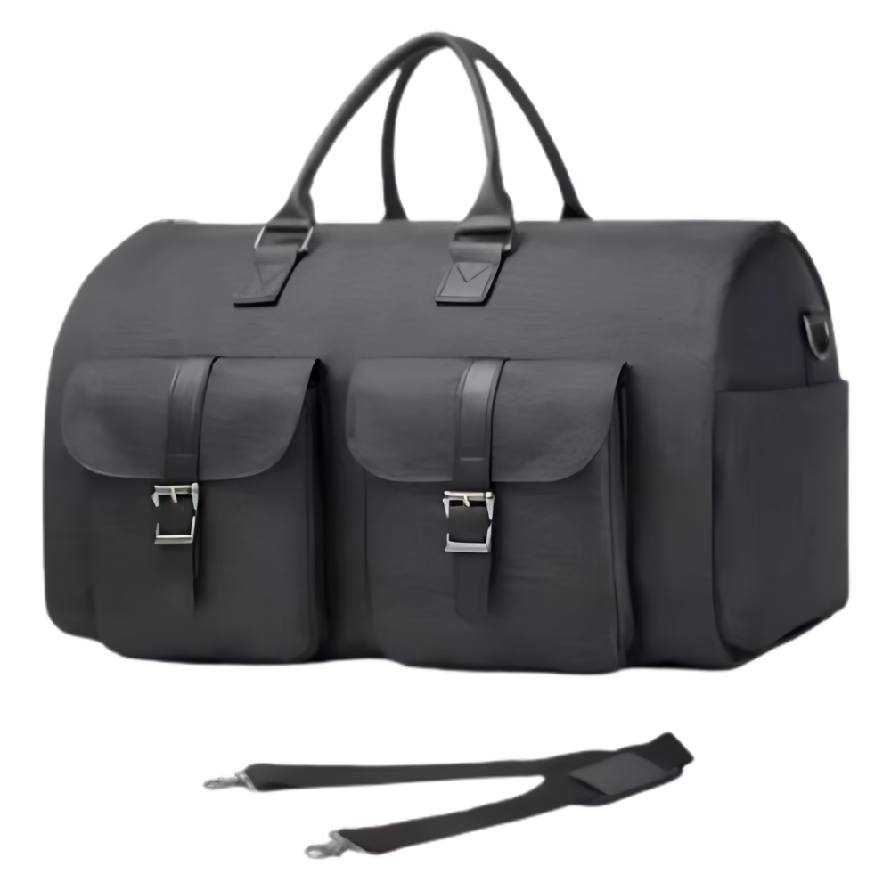 Borsa a Duffel Convertibile per Abbigliamento -Grigio scuro - Ozerty