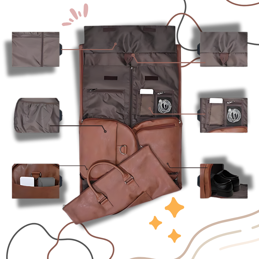 Borsa a Duffel Convertibile per Abbigliamento - Ozerty