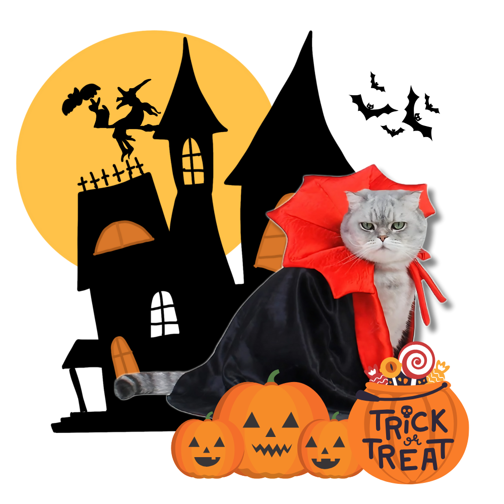 Costume di Halloween per animali domestici da Dracula - Ozerty