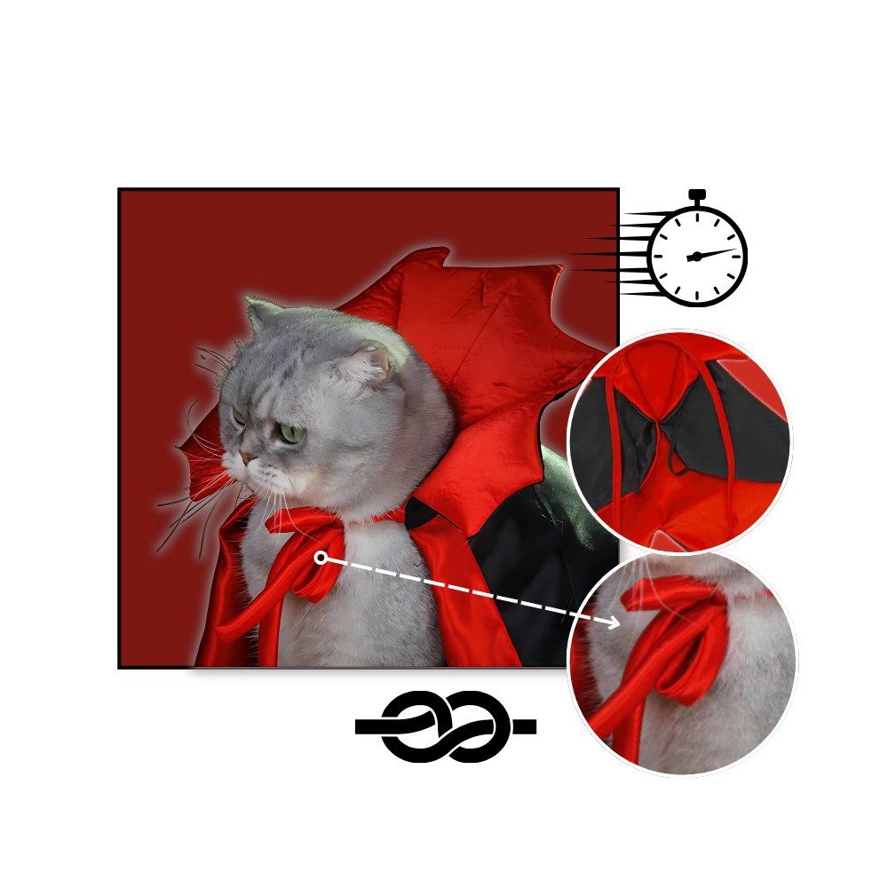 Costume di Halloween per animali domestici da Dracula - Ozerty