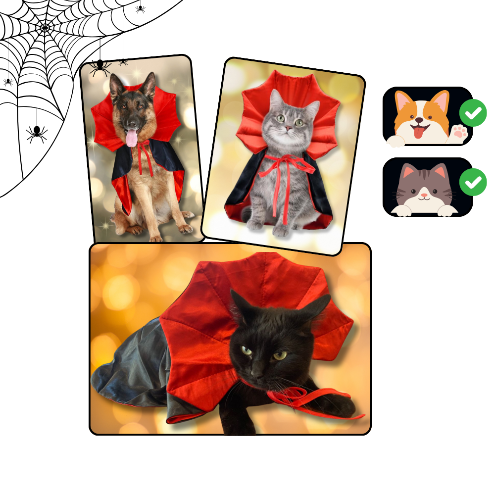 Costume di Halloween per animali domestici da Dracula - Ozerty