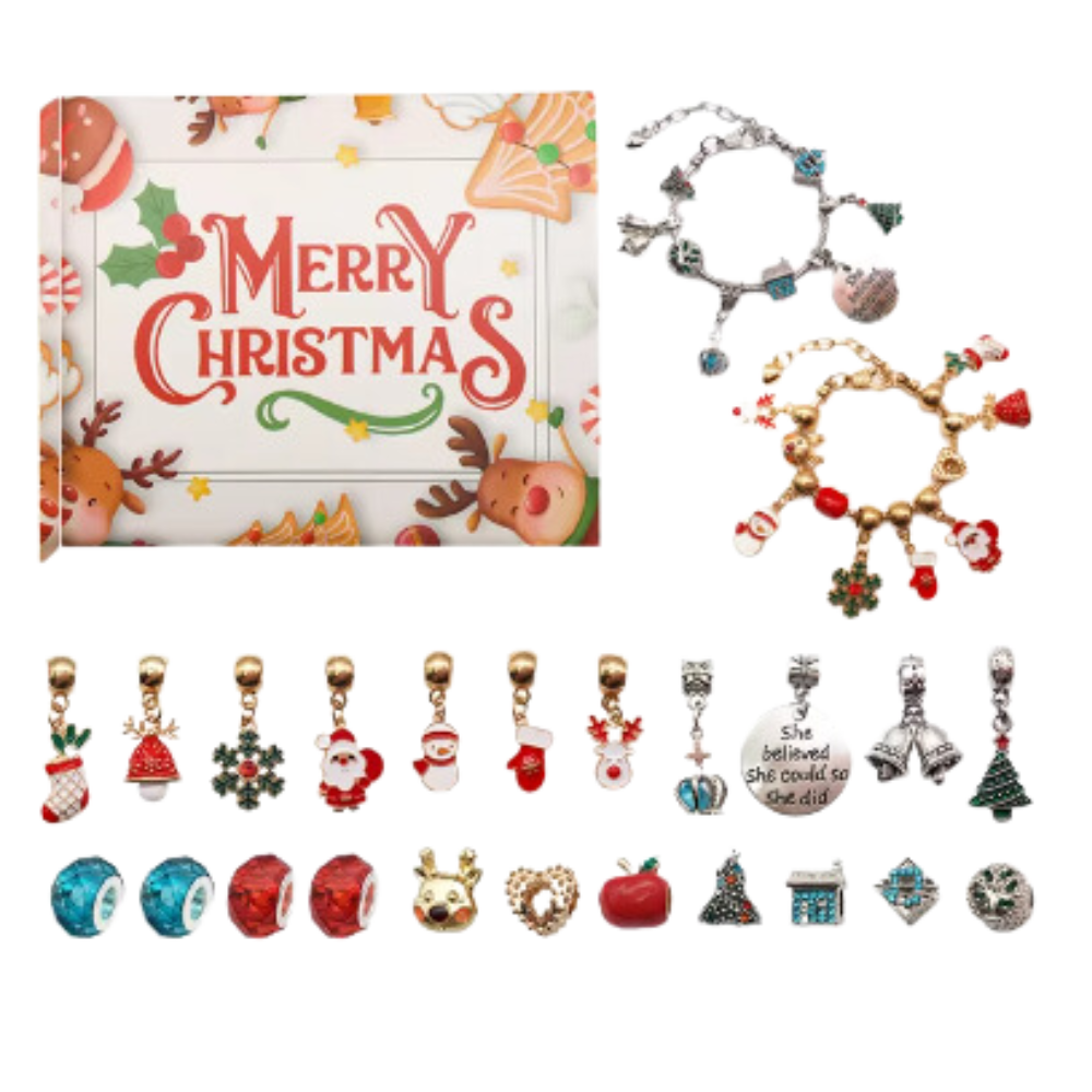 Calendario dell'Avvento 24 Giorni con Gioielli Fai-da-Te -Credere e Affascinare - Ozerty