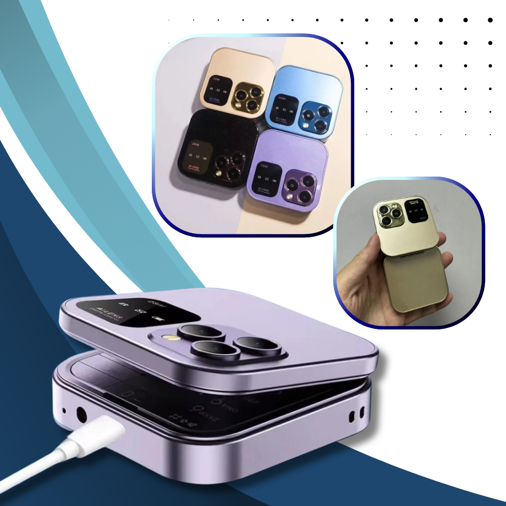 Telefono cellulare pieghevole Dual Sim piccolo - Ozerty