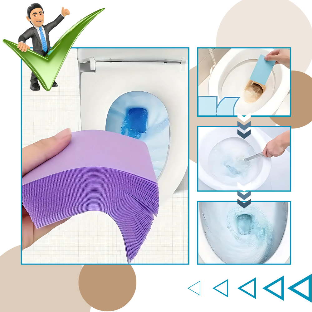 Salviette Igienizzanti Biodegradabili per WC - Ozerty