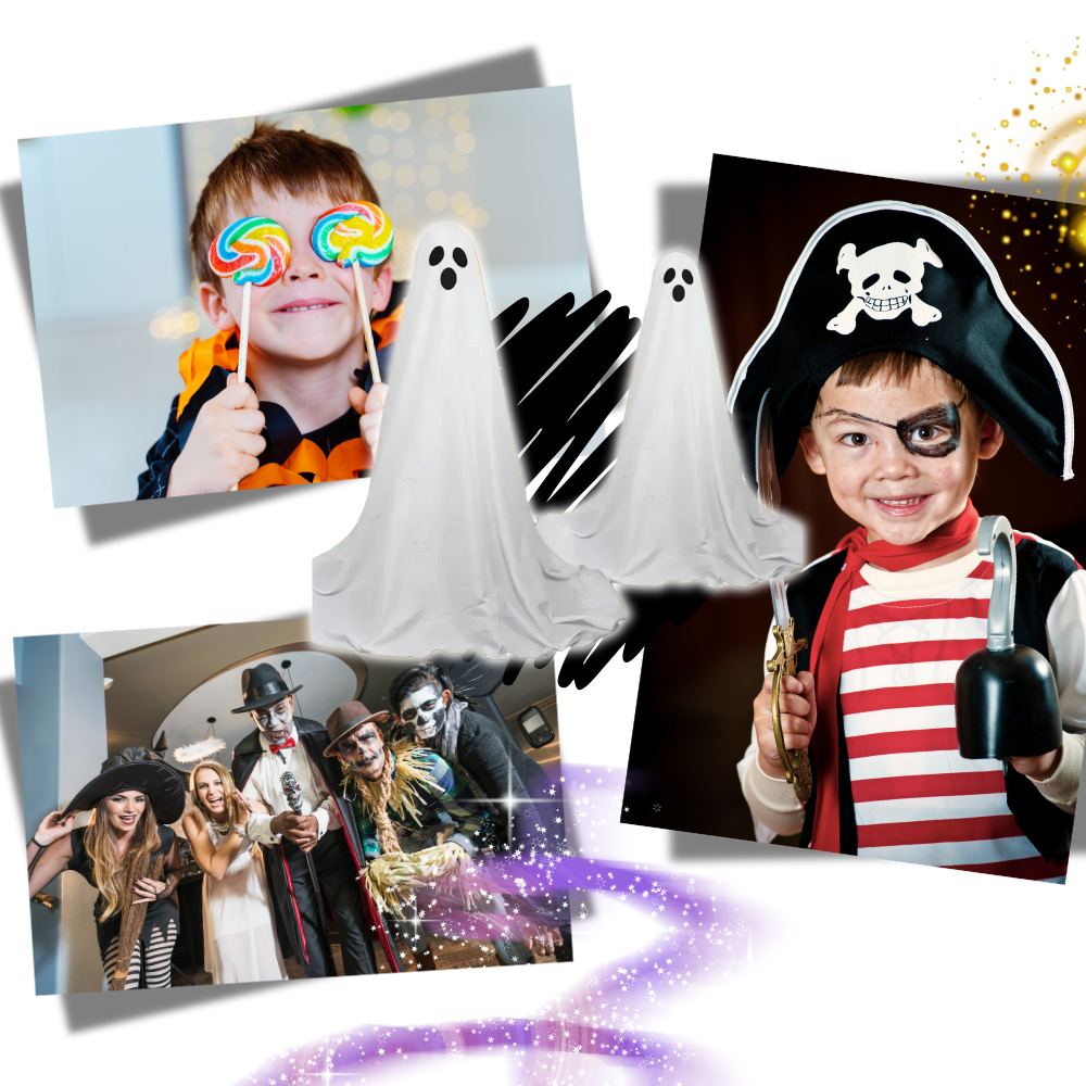 Fantasma di Halloween dall'inquietante display luminoso - Ozerty