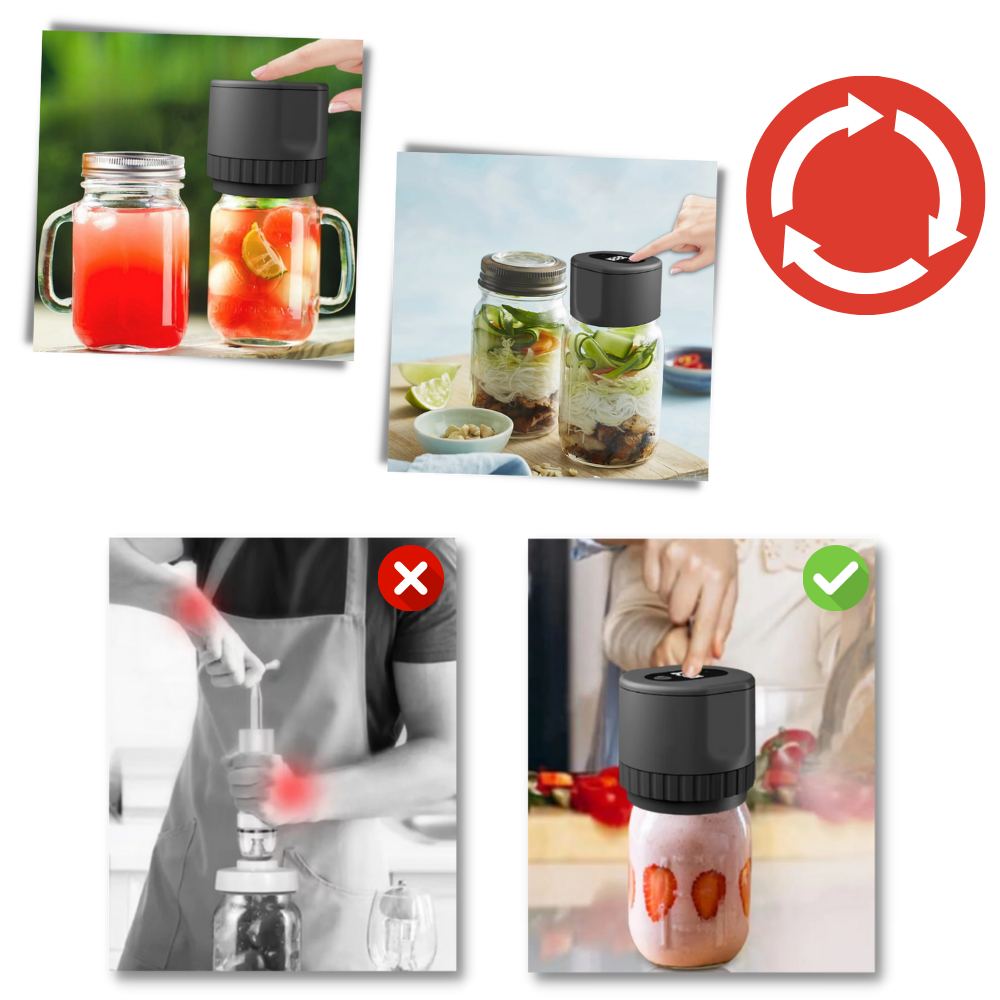 Sigillatrice elettrica sottovuoto per barattoli - Ozerty