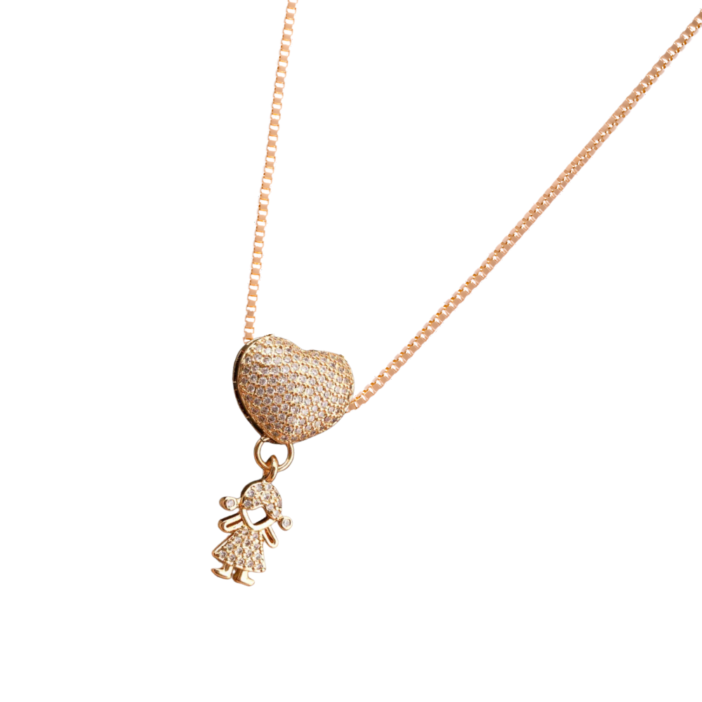 Elegant charm necklace for mom