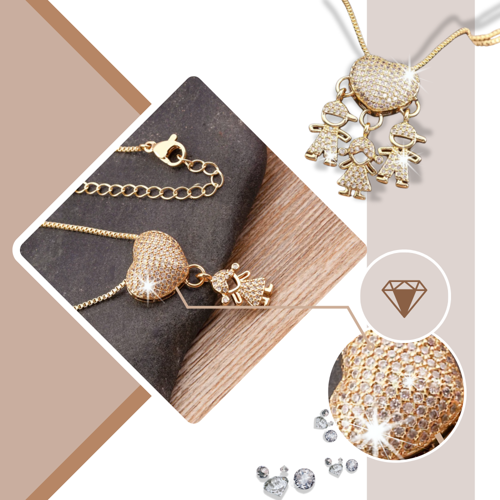 Elegante collana con charm per la mamma - Ozerty