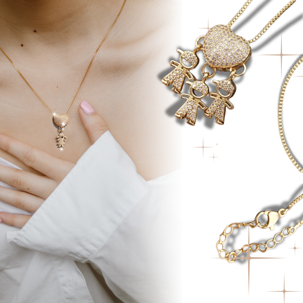 Elegante collana con charm per la mamma - Ozerty