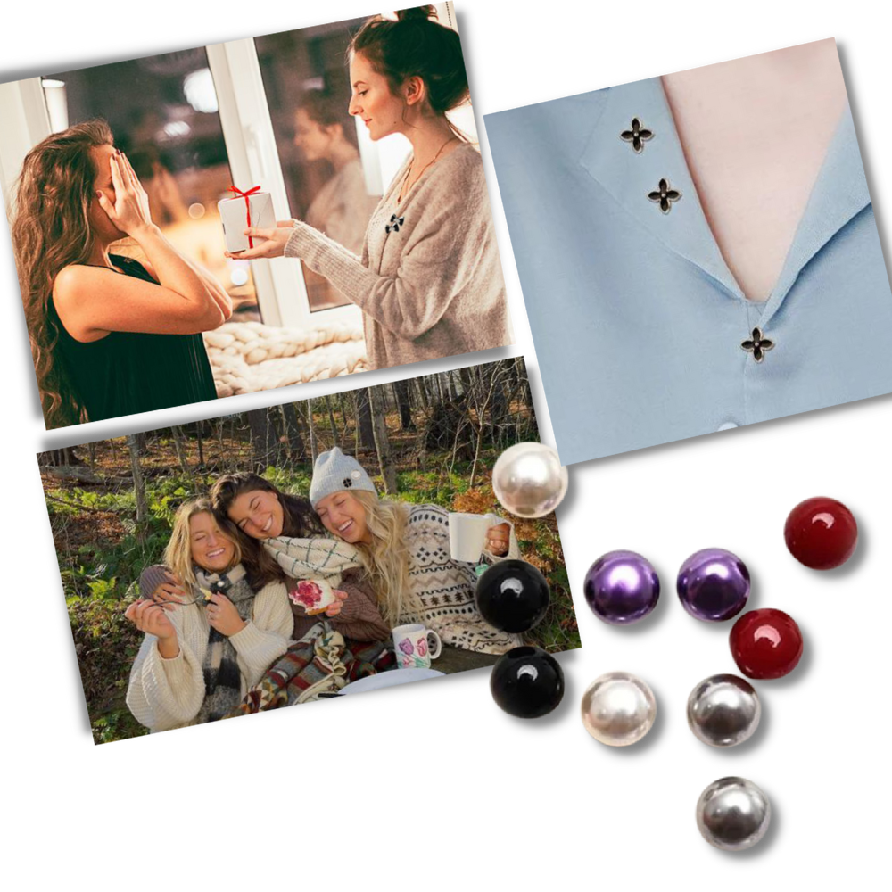 Eleganti spille a bottone senza cuciture - Ozerty