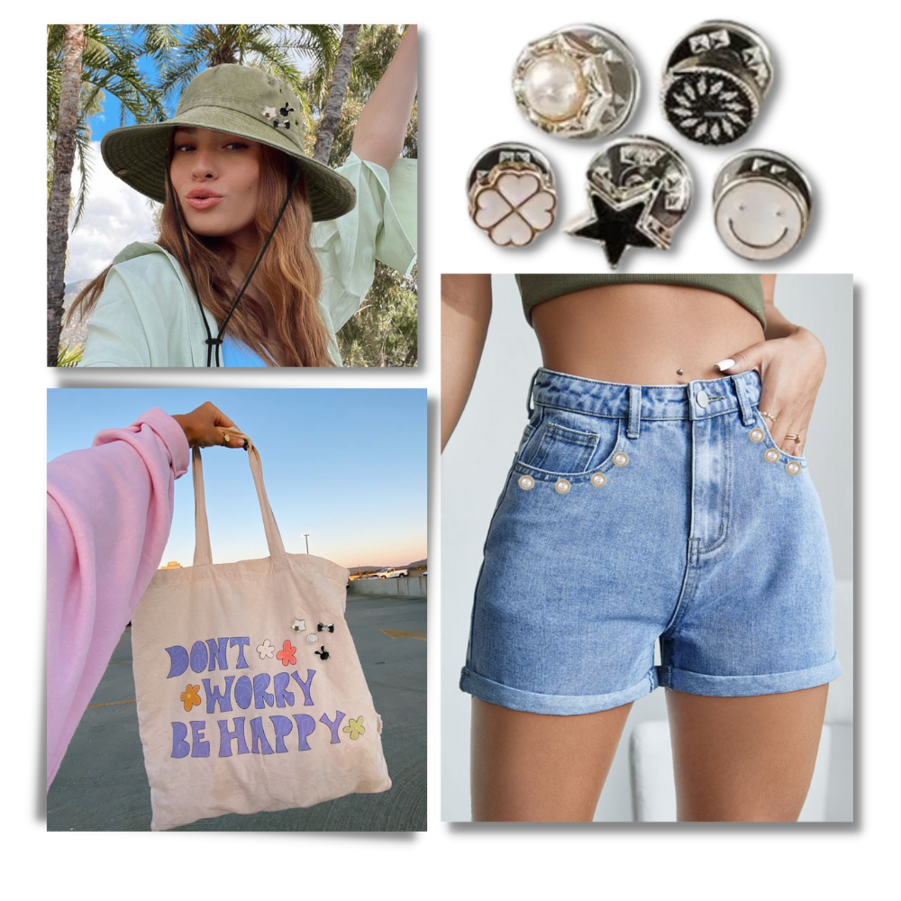 Eleganti spille a bottone senza cuciture - Ozerty