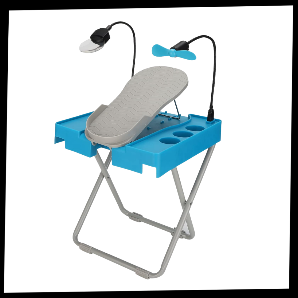 Poggiapiedi Ergonomico con LED per la Pedicure - Ozerty