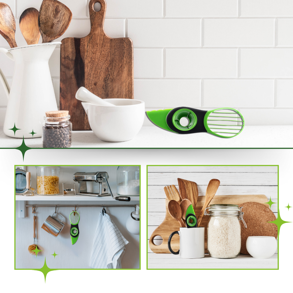 Strumento multifunzionale ergonomico per avocado - Ozerty