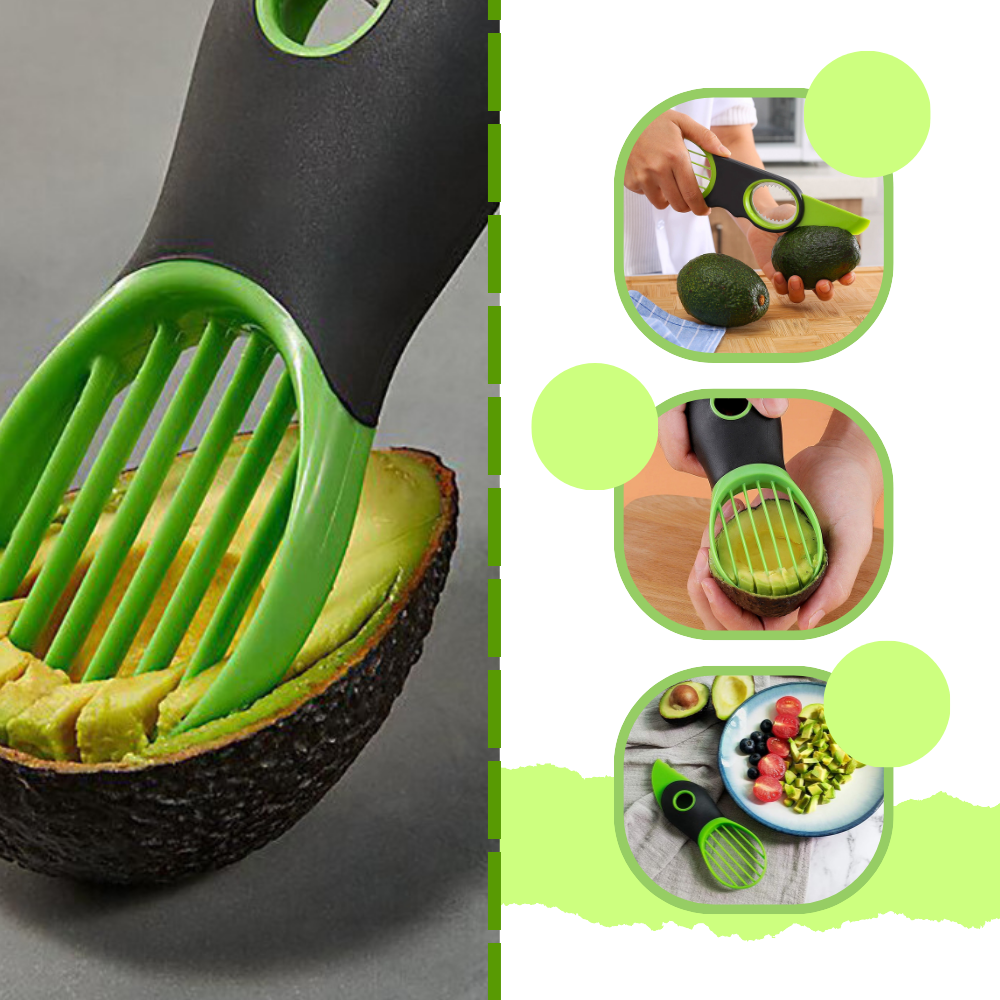Strumento multifunzionale ergonomico per avocado - Ozerty