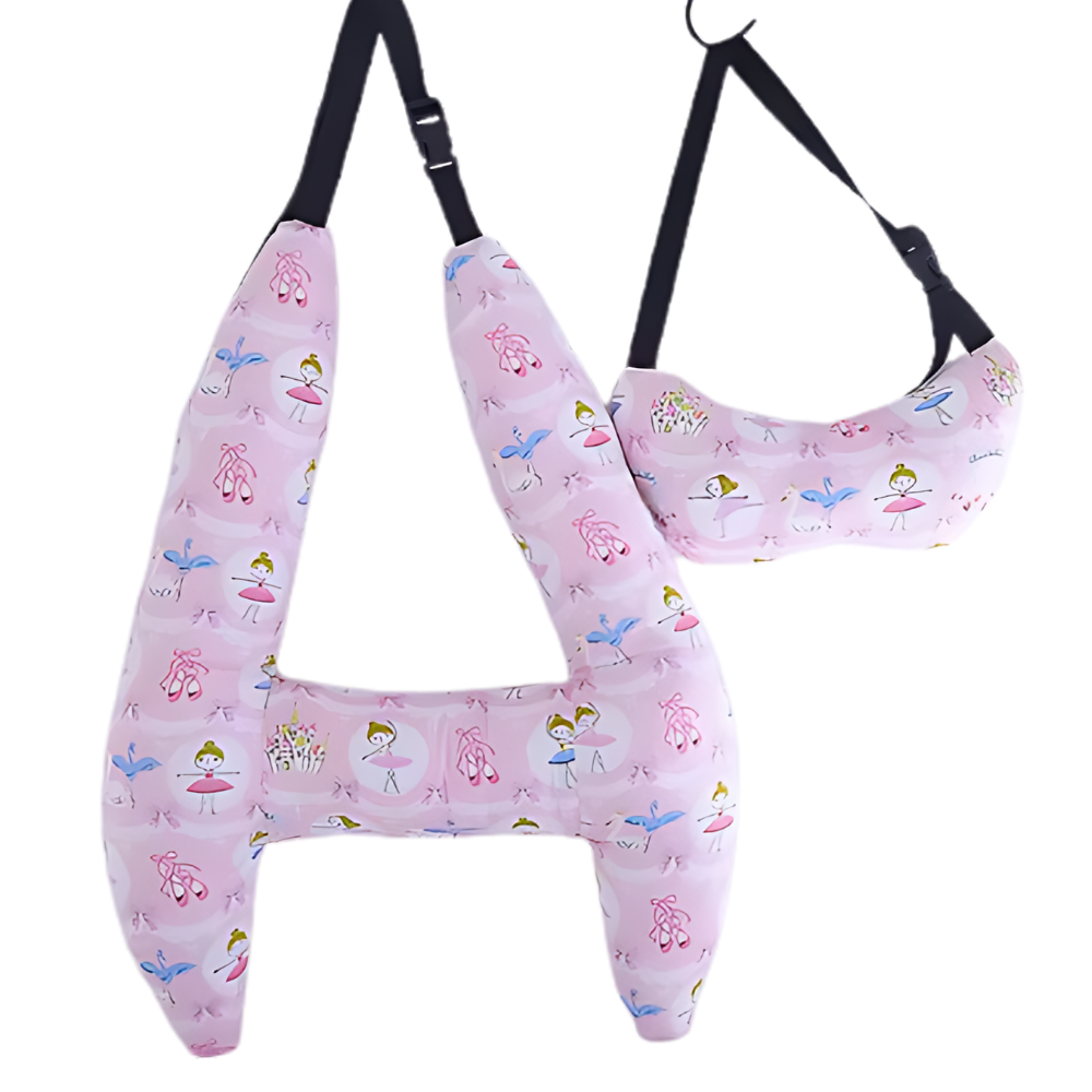 Cuscino da Viaggio per Collo con Supporto Ergonomico -Rosa Ballerina - Ozerty