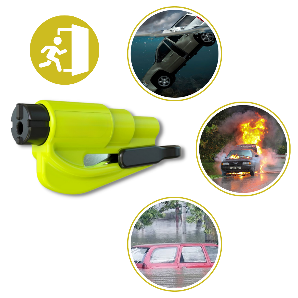 Strumento di rottura per auto essenziale 2 in 1 - Ozerty