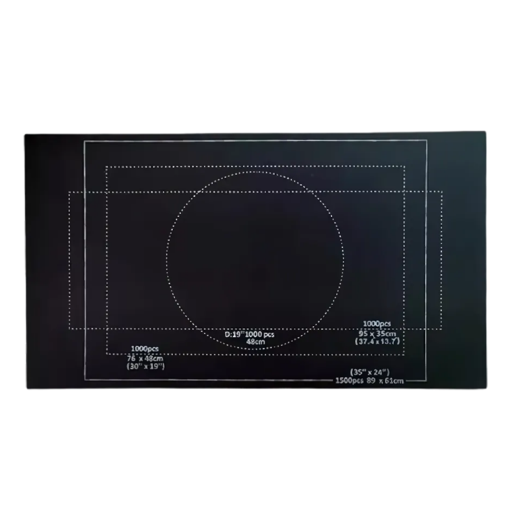 Tappetino per Puzzle in Feltro Arrotolabile -Nero - Ozerty
