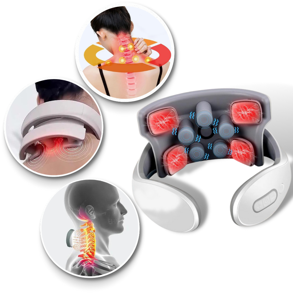 Massaggiatore per collo e spalle a quattro teste - Ozerty