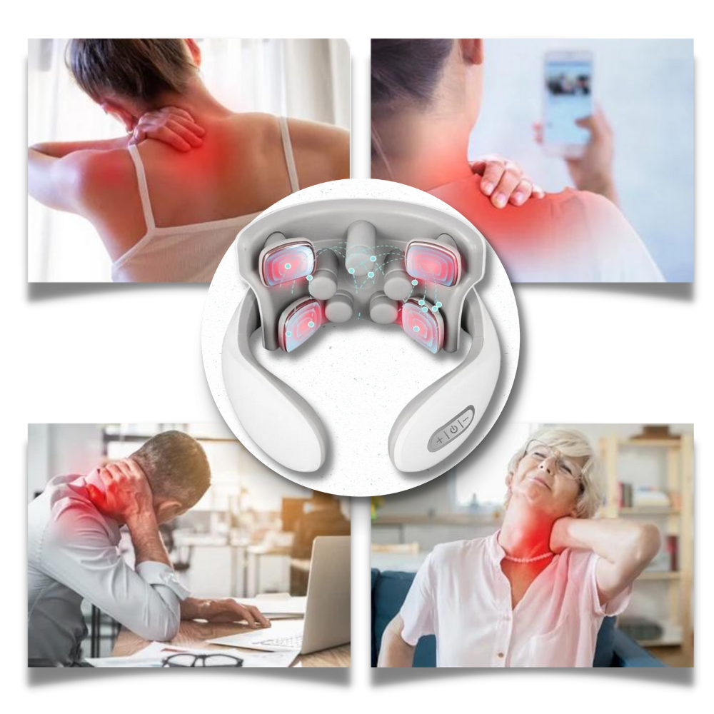Massaggiatore per collo e spalle a quattro teste - Ozerty