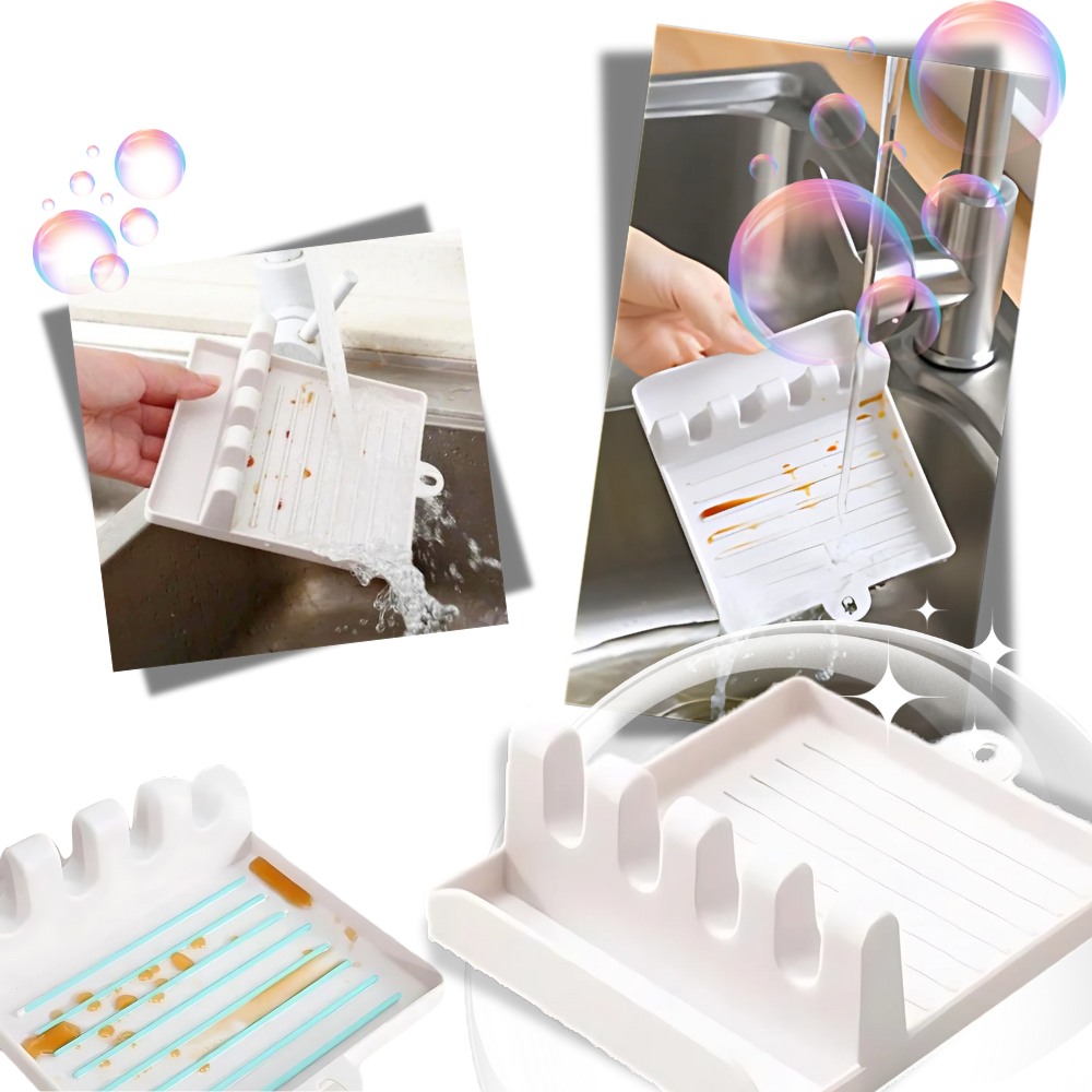 Porta Spatole Antiscivolo a Quattro Scomparti - Ozerty