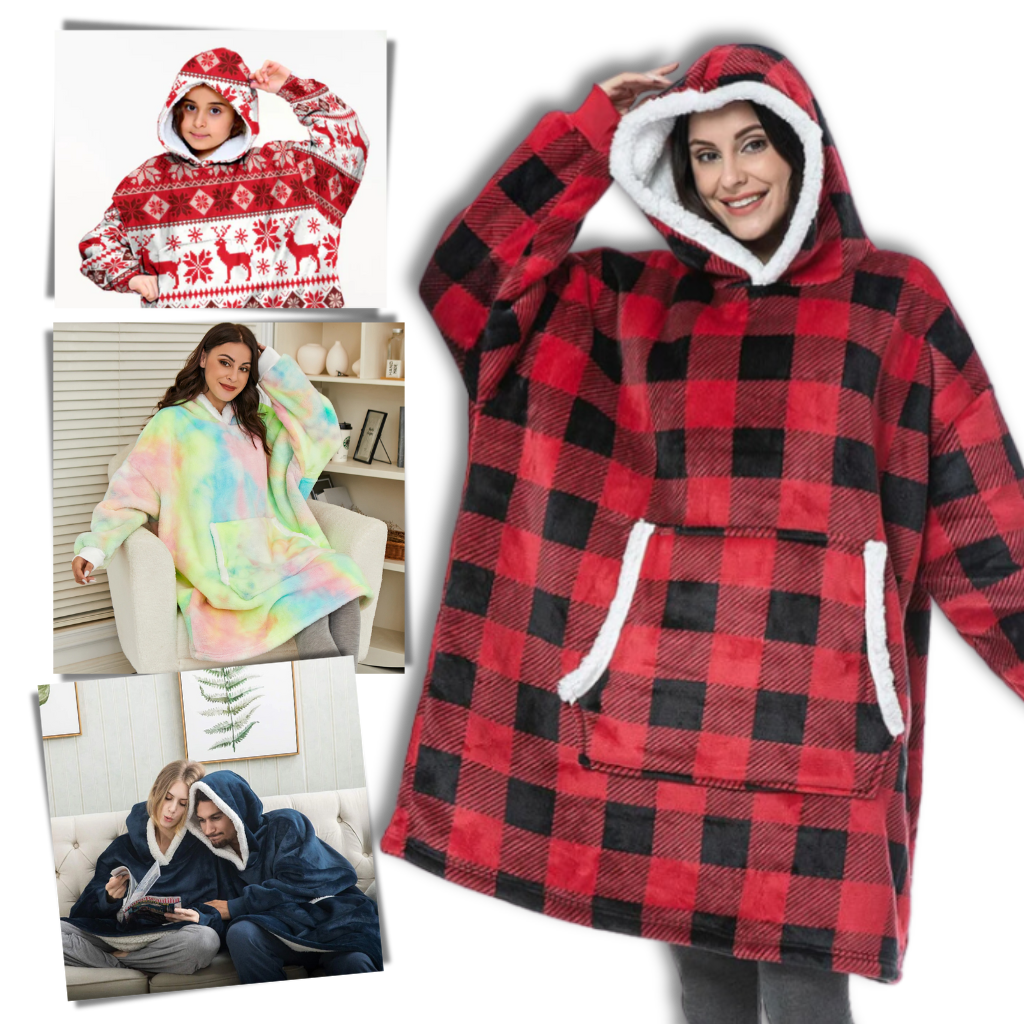 Hoodie and giant blanket