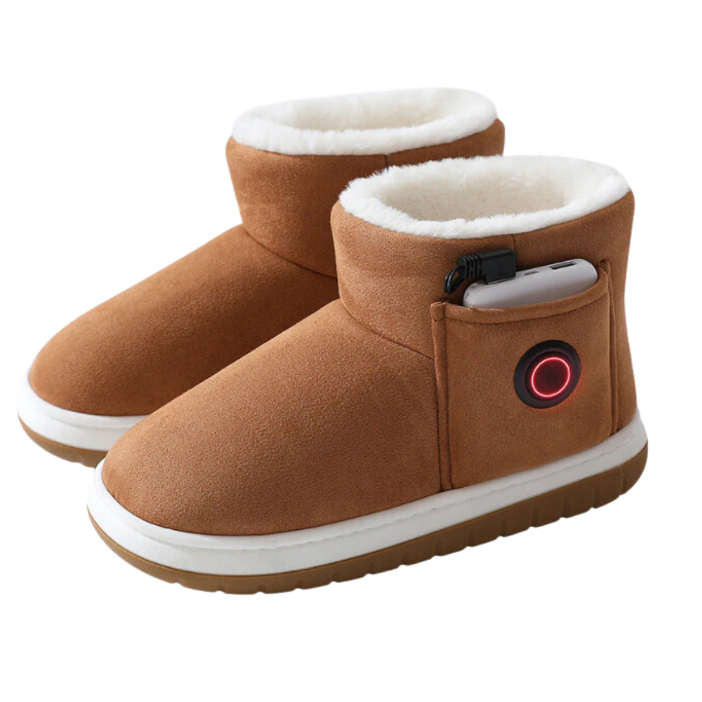 Scarpe Termiche in Cotone Riscaldate con Grafene -Caffè - Ozerty