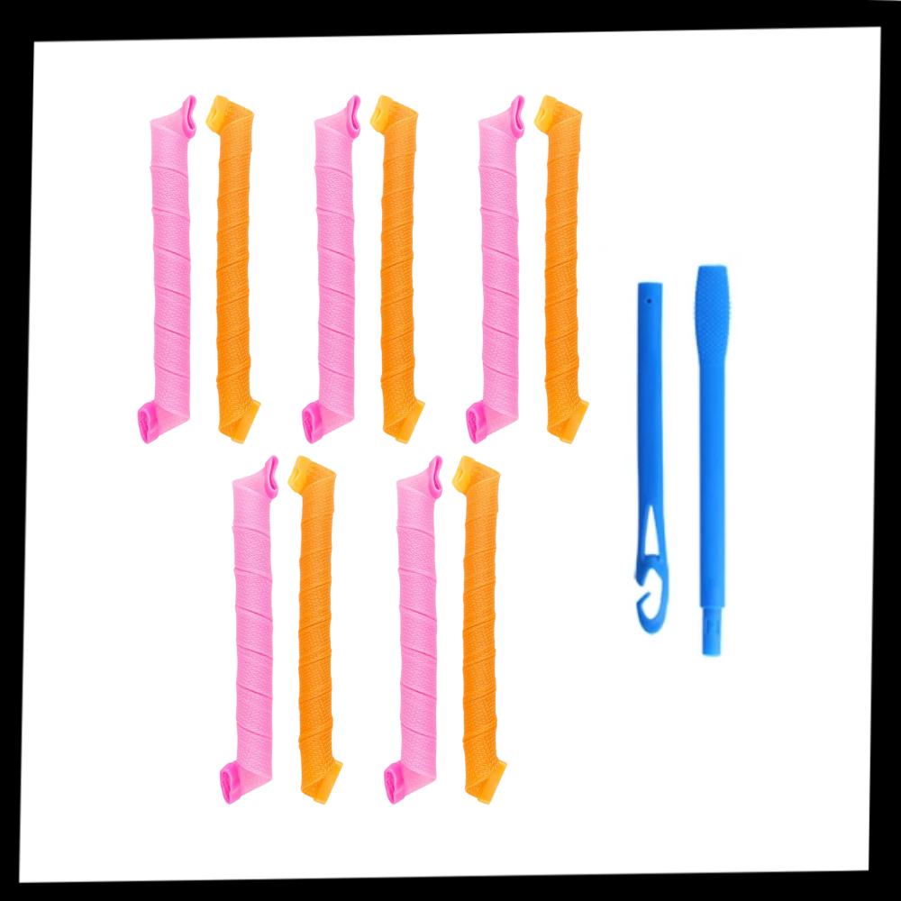 Kit di rulli per capelli ricci senza calore - Ozerty